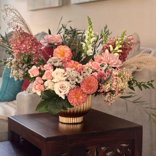 FlowersEndTableCouch